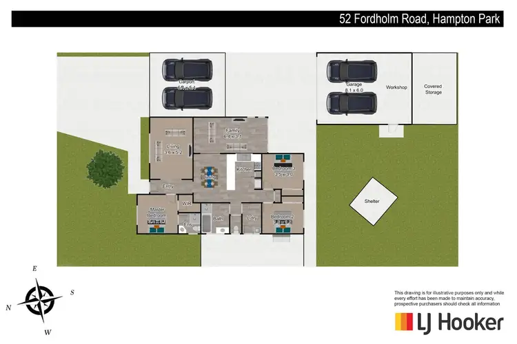 Floorplan of Homely house listing, 52 Fordholm Road, Hampton Park VIC 3976