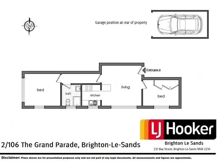 Floorplan of Homely unit listing, 2/106 The Grand Parade, Brighton-le-sands NSW 2216