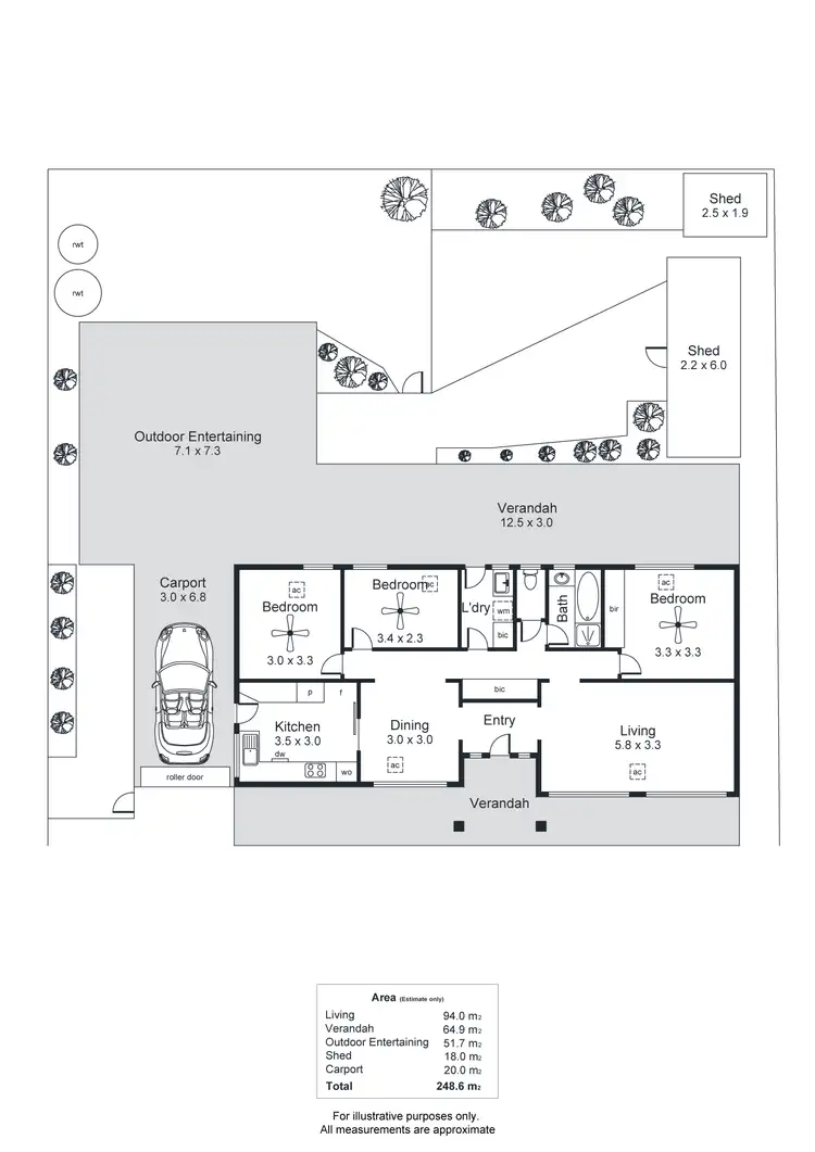 Floorplan of Homely house listing, 18 Fraser Avenue, Happy Valley SA 5159