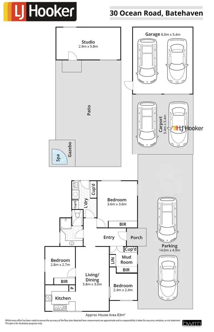 Floorplan of Homely house listing, 30 Ocean Road, Batehaven NSW 2536