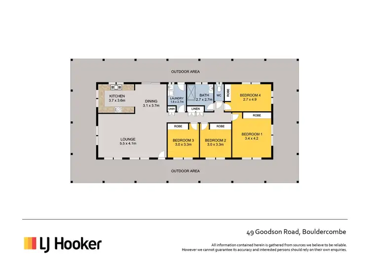 Floorplan of Homely house listing, 49 Goodson Road, Bouldercombe QLD 4702