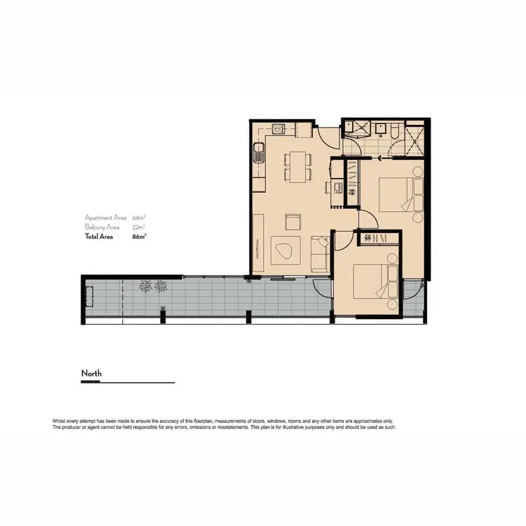 Floorplan of Homely apartment listing, 111/18 Tribeca Drive, Point Cook VIC 3030