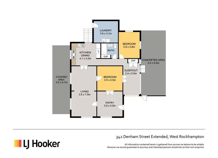 Floorplan of Homely house listing, 342 Denham Street Extended, West Rockhampton QLD 4700