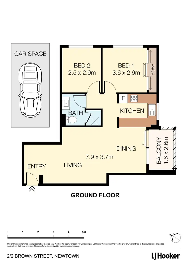 Floorplan of Homely apartment listing, 2/2-6 Brown Street, Newtown NSW 2042