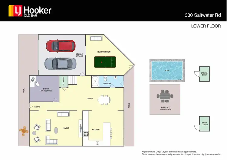 Floorplan of Homely house listing, 330 Saltwater Rd, Wallabi Point NSW 2430