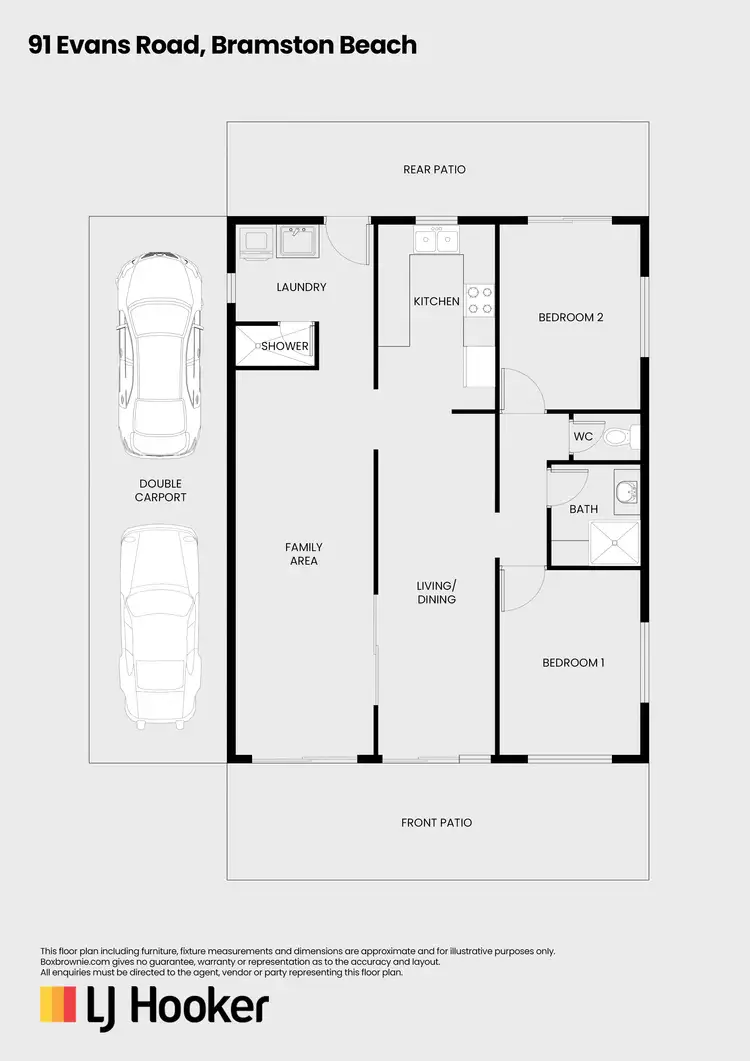 Floorplan of Homely house listing, 91 Evans Road, Bramston Beach QLD 4871