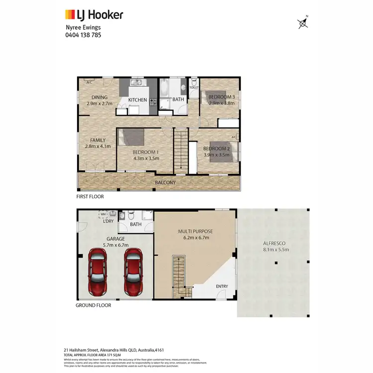 Floorplan of Homely house listing, 19-21 Hailsham Street, Alexandra Hills QLD 4161