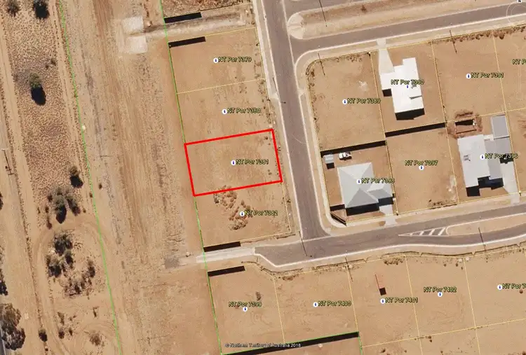 Floorplan of Homely land listing, Lot 7381/20 Hanrahan Street, Kilgariff NT 873