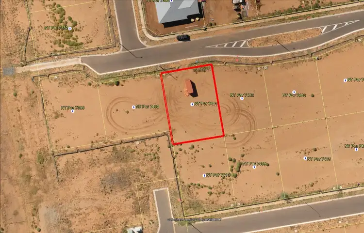 Floorplan of Homely land listing, Lot 7401/9 Cawood Street, Kilgariff NT 873
