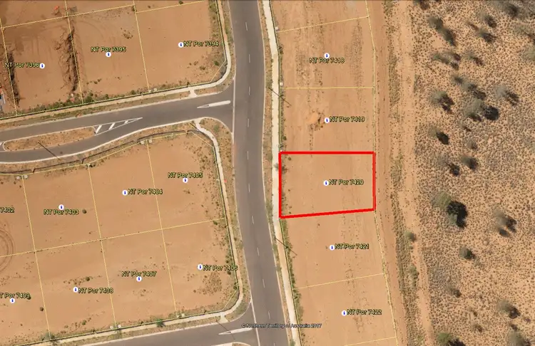 Floorplan of Homely land listing, Lot 7420/27 Welton Parade, Kilgariff NT 873