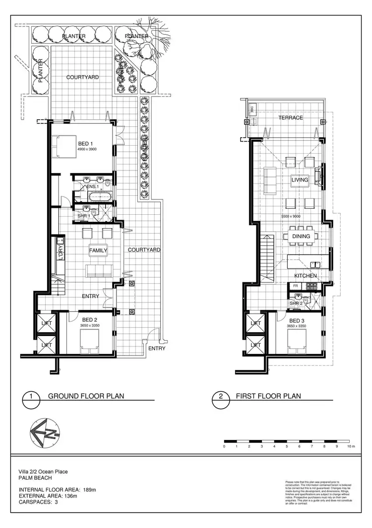Floorplan of Homely villa listing, 2/2 Ocean Place, Palm Beach NSW 2108