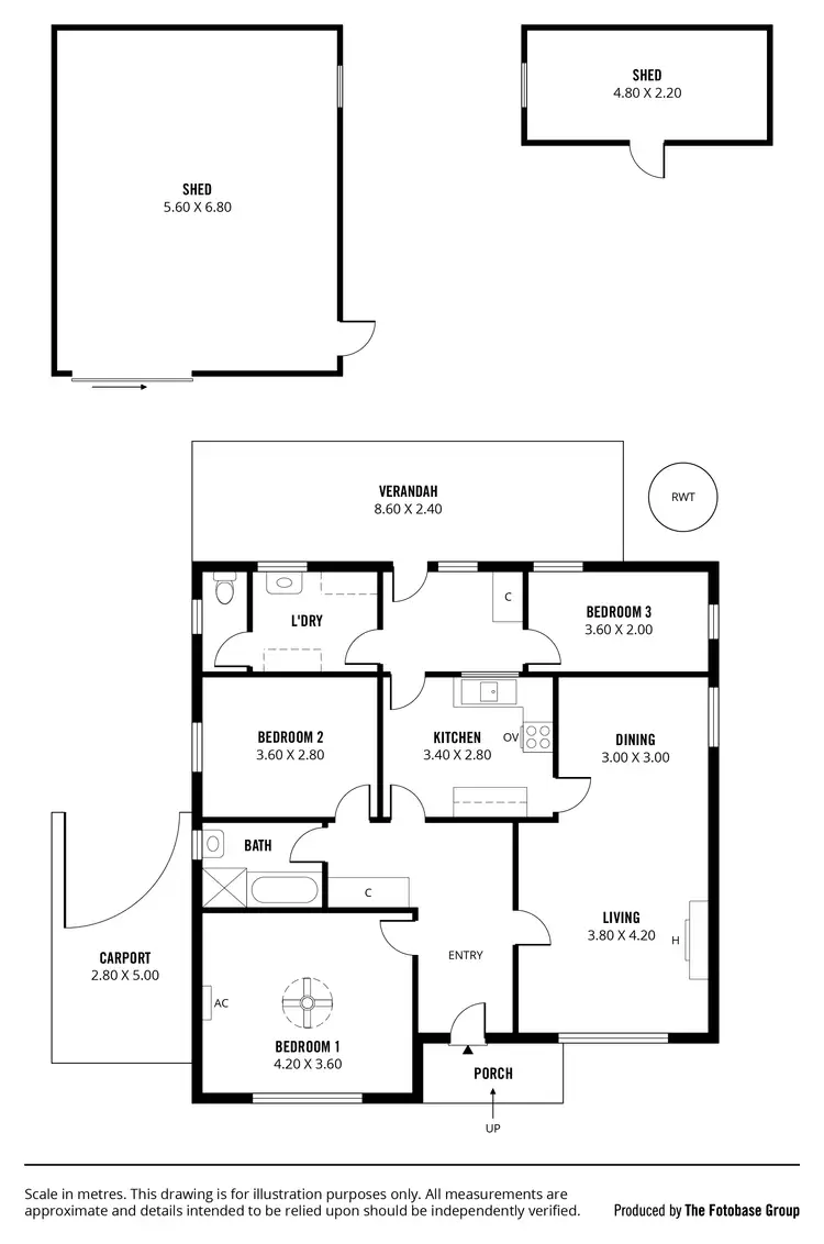 Floorplan of Homely house listing, 4 Ormond Ave, Clearview SA 5085