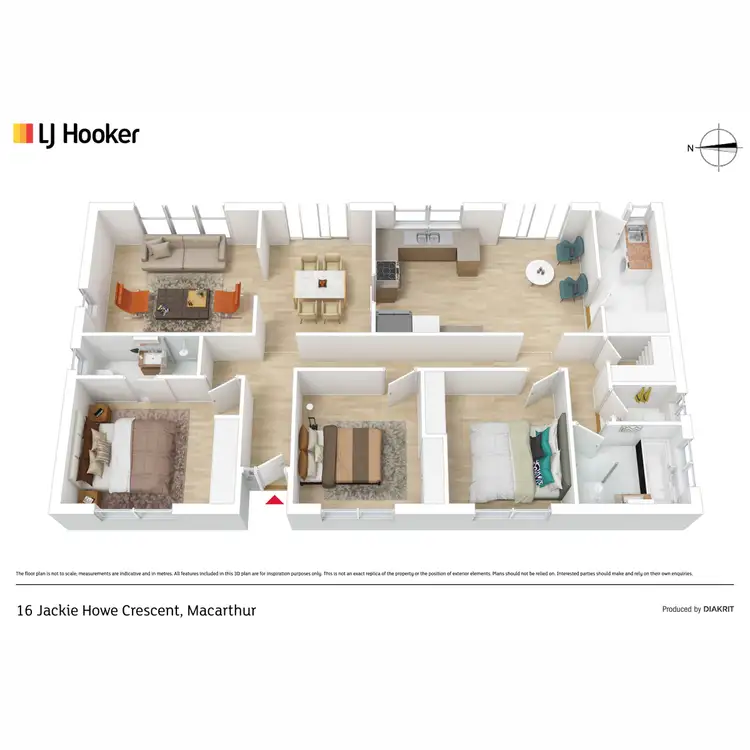 Floorplan of Homely house listing, 16 Jackie Howe Crescent, Macarthur ACT 2904
