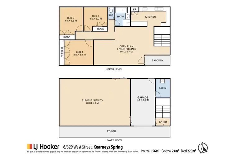 Floorplan of Homely unit listing, 6/329 West Street, Harristown QLD 4350