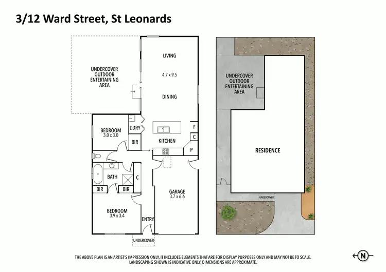 Floorplan of Homely unit listing, Unit 3/12 Ward Street, St Leonards VIC 3223