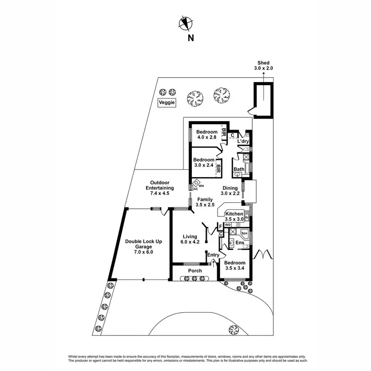 Floorplan of Homely house listing, 24 Seabrook Boulevard, Seabrook VIC 3028