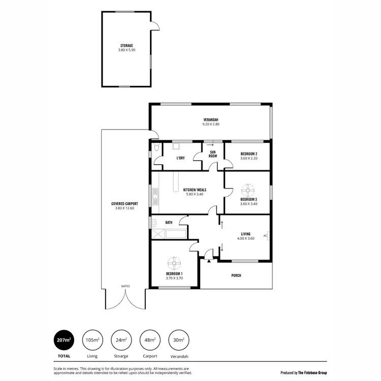 Floorplan of Homely house listing, 1 Cudmore Terrace, Marleston SA 5033