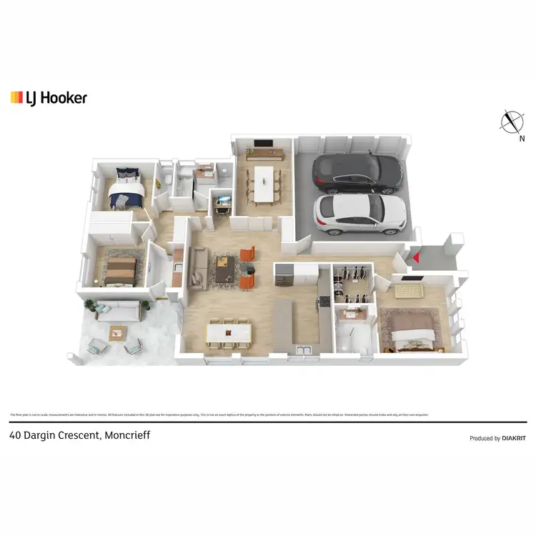 Floorplan of Homely house listing, 40 Dargin Crescent, Moncrieff ACT 2914