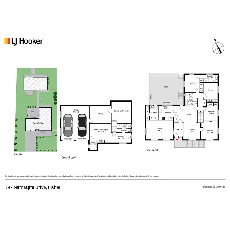 Floorplan of Homely house listing, 197 Namatjira Drive, Fisher ACT 2611