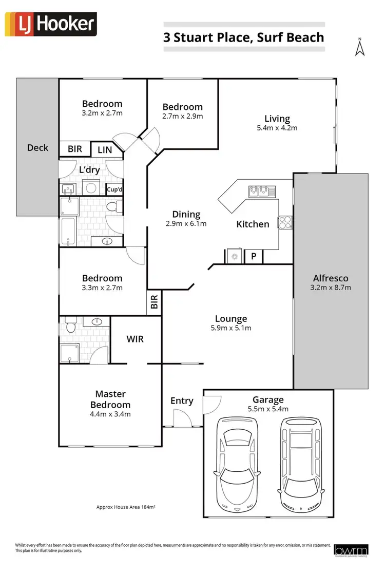 Floorplan of Homely house listing, 3 Stuart Place, Sunshine Bay NSW 2536