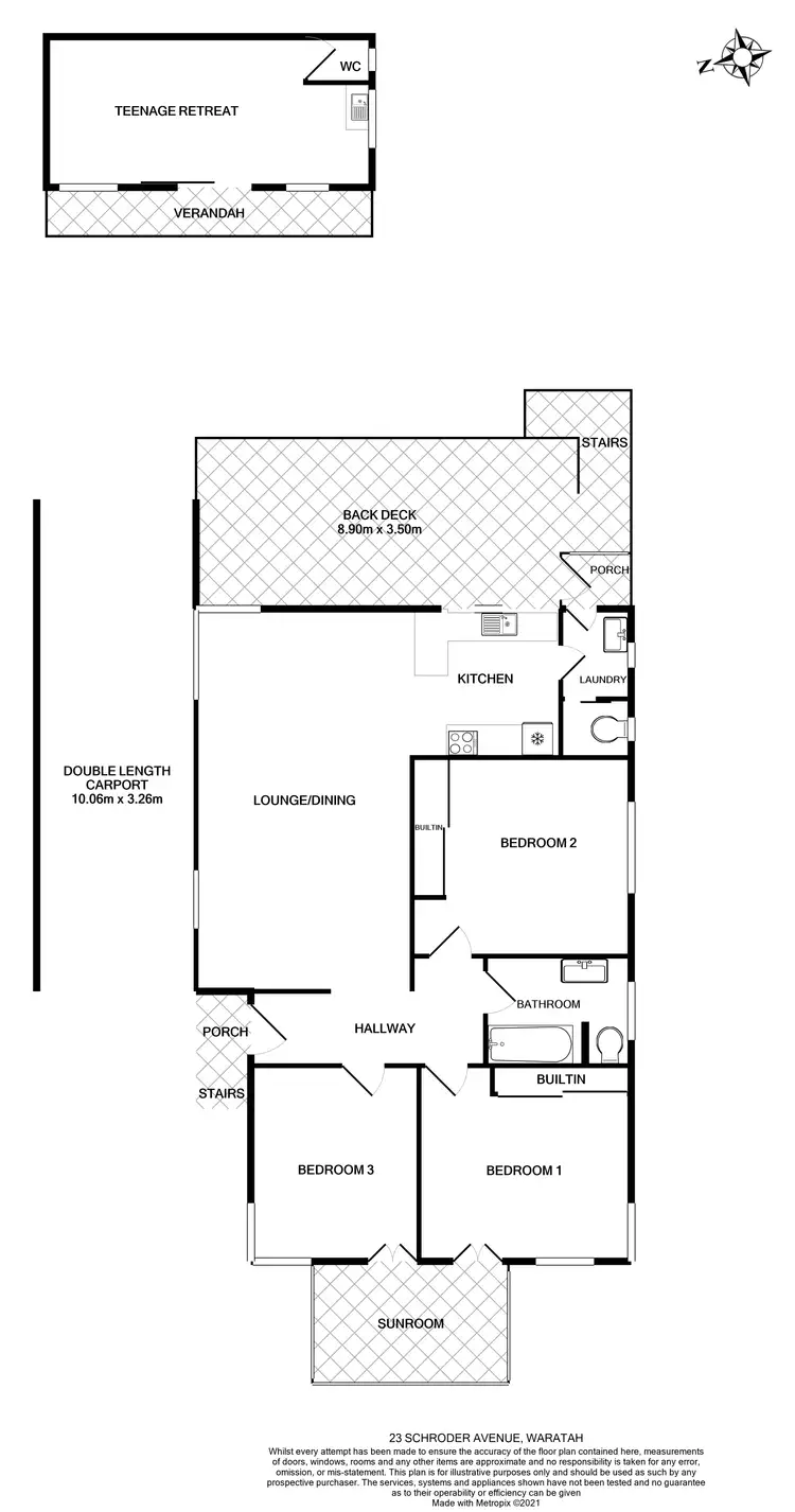 Floorplan of Homely house listing, 23 Schroder Avenue, Waratah NSW 2298