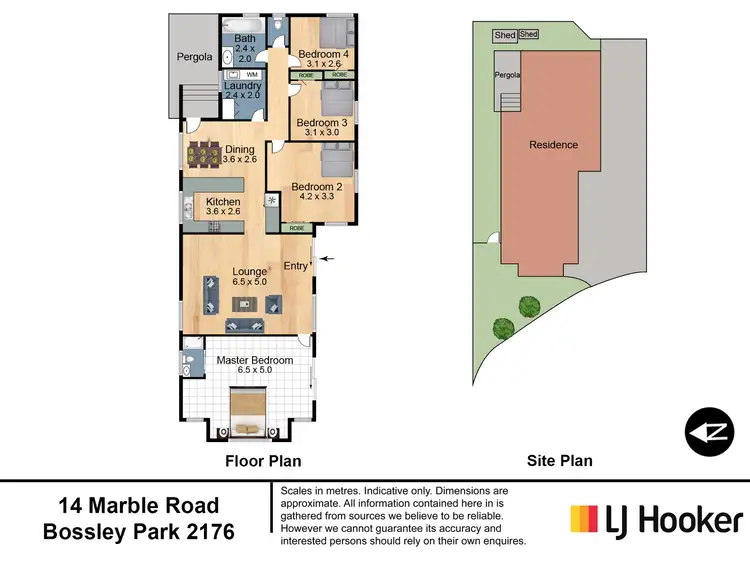 Floorplan of Homely house listing, 14 Marble Close, Bossley Park NSW 2176