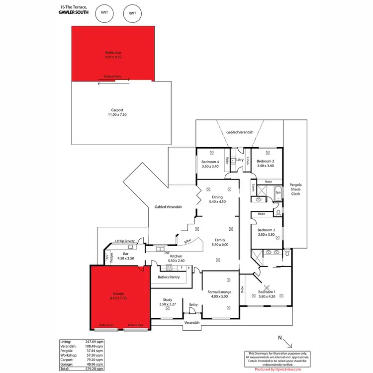 Floorplan of Homely house listing, 16 The Terrace, Gawler South SA 5118
