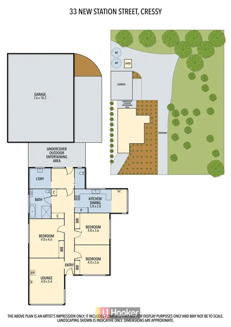 Floorplan of Homely house listing, 33 New Station Street, Cressy VIC 3322