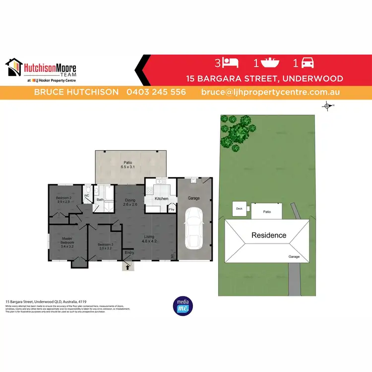 Floorplan of Homely house listing, 15 Bargara Street, Underwood QLD 4119