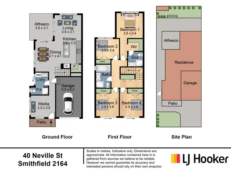 Floorplan of Homely semi-detached listing, 40A Neville Street, Smithfield NSW 2164