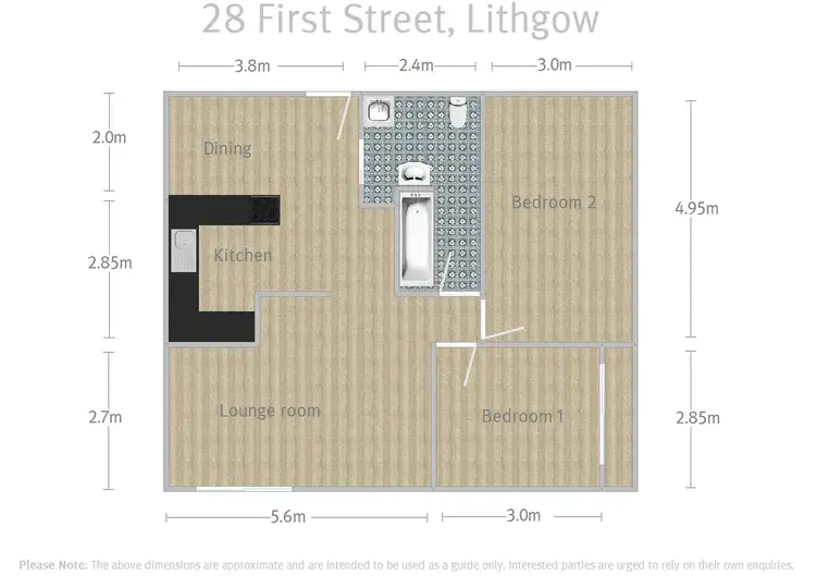 Floorplan of Homely house listing, 28 First Street, Lithgow NSW 2790