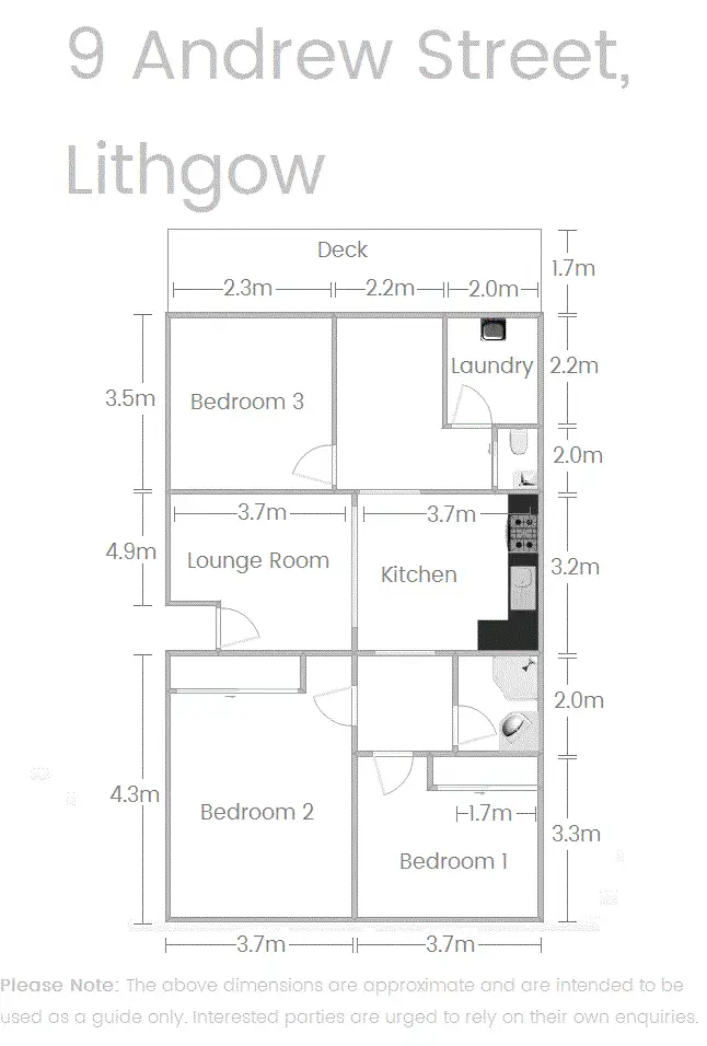 Floorplan of Homely house listing, 9 Andrew Street, Lithgow NSW 2790
