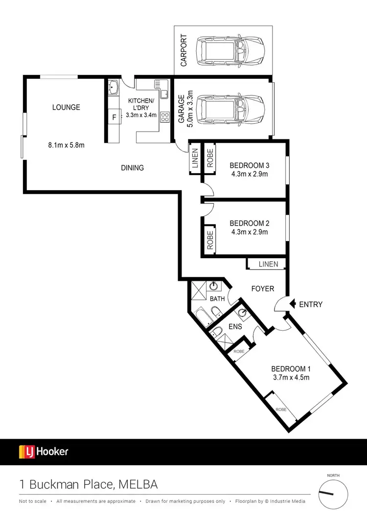 Floorplan of Homely townhouse listing, 2/1 Buckman Place, Melba ACT 2615