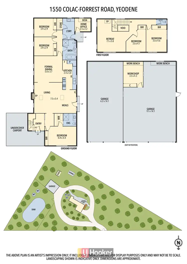 Floorplan of Homely house listing, 1550 Colac-Forrest Road, Yeodene VIC 3249