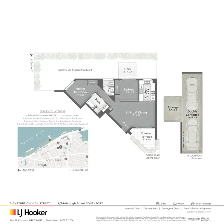 Floorplan of Homely unit listing, 4/84 High Street, Southport QLD 4215