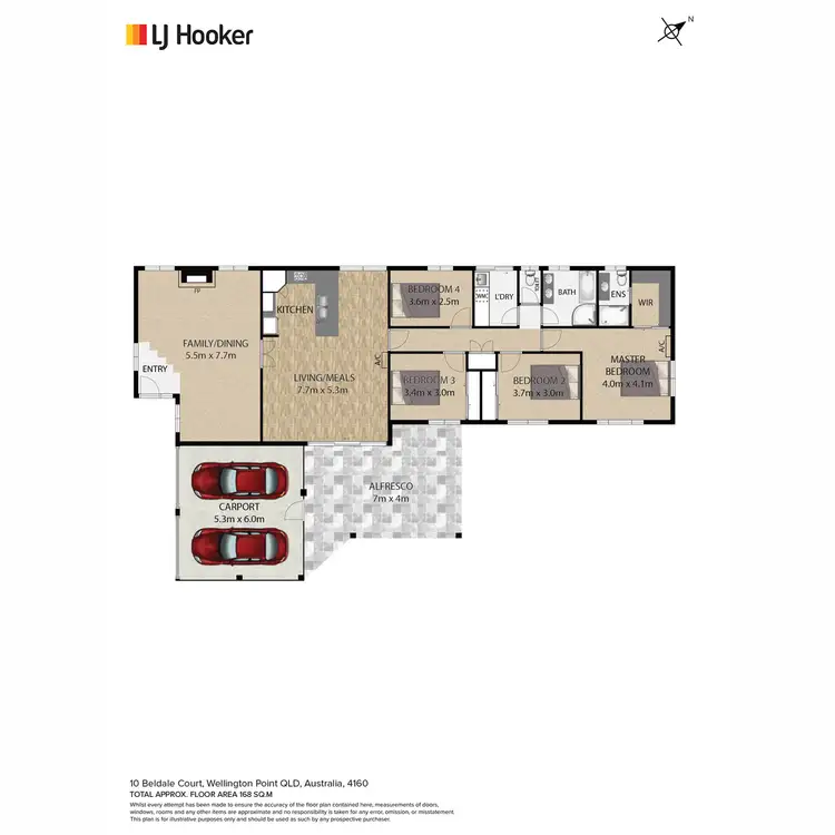 Floorplan of Homely house listing, 10 Beldale Court, Wellington Point QLD 4160