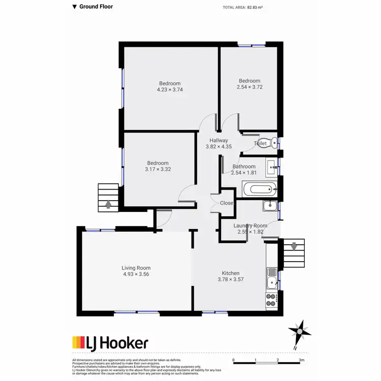 Floorplan of Homely house listing, 1 Guilford Crescent, Gagebrook TAS 7030