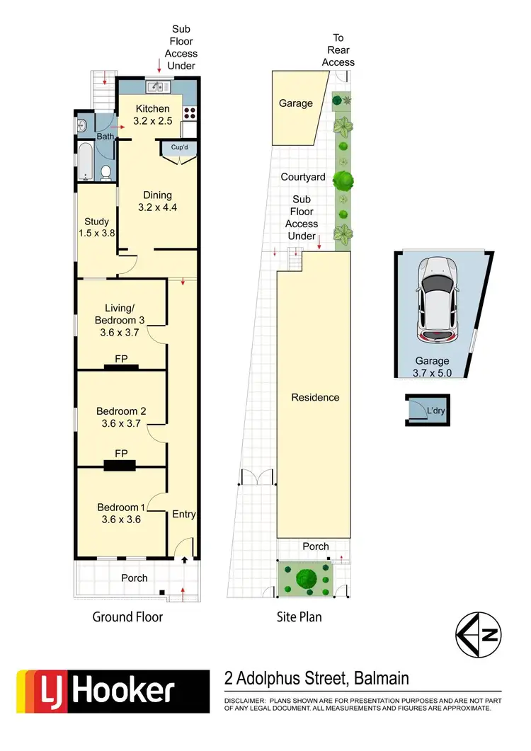 Floorplan of Homely house listing, 2 Adolphus Street, Balmain NSW 2041