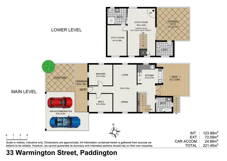 Floorplan of Homely house listing, 33 Warmington Street, Paddington QLD 4064