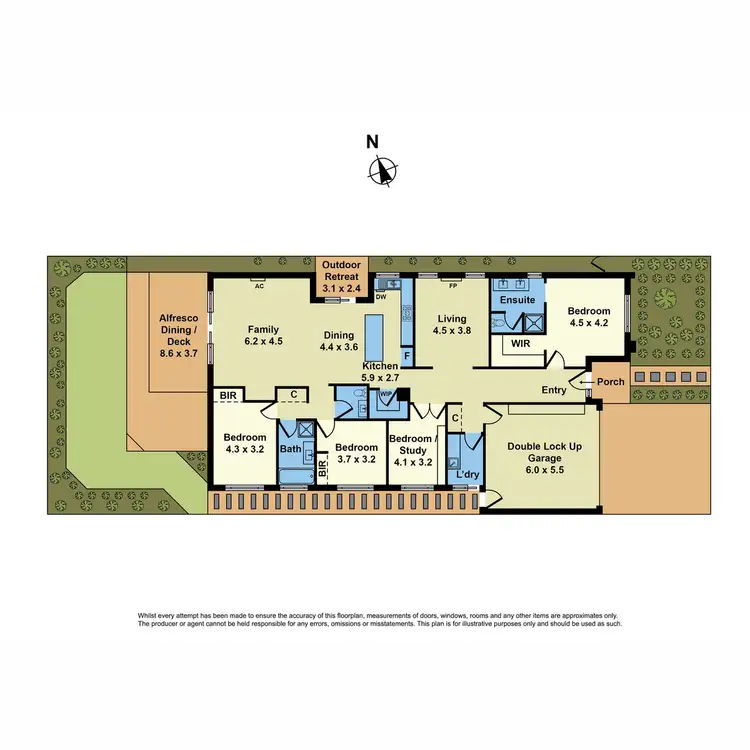 Floorplan of Homely house listing, 17 Malibu Boulevard, Point Cook VIC 3030