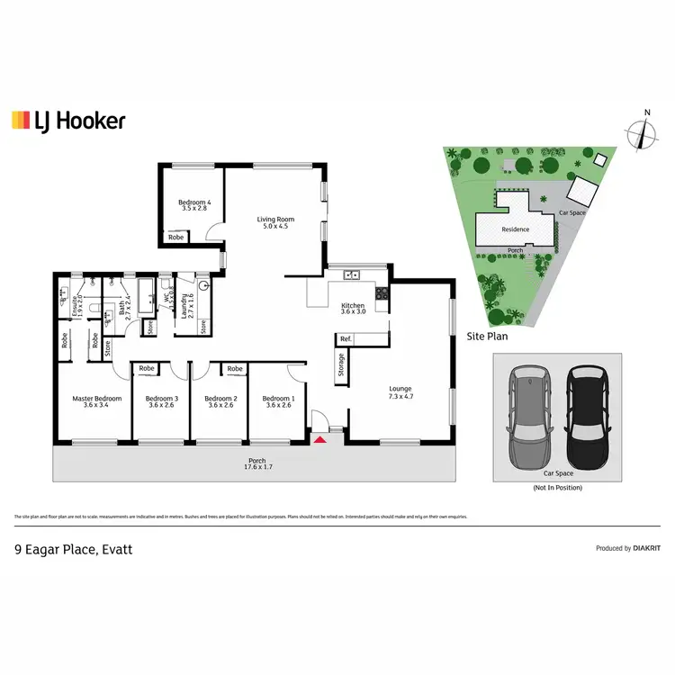 Floorplan of Homely house listing, 9 Eagar Place, Evatt ACT 2617