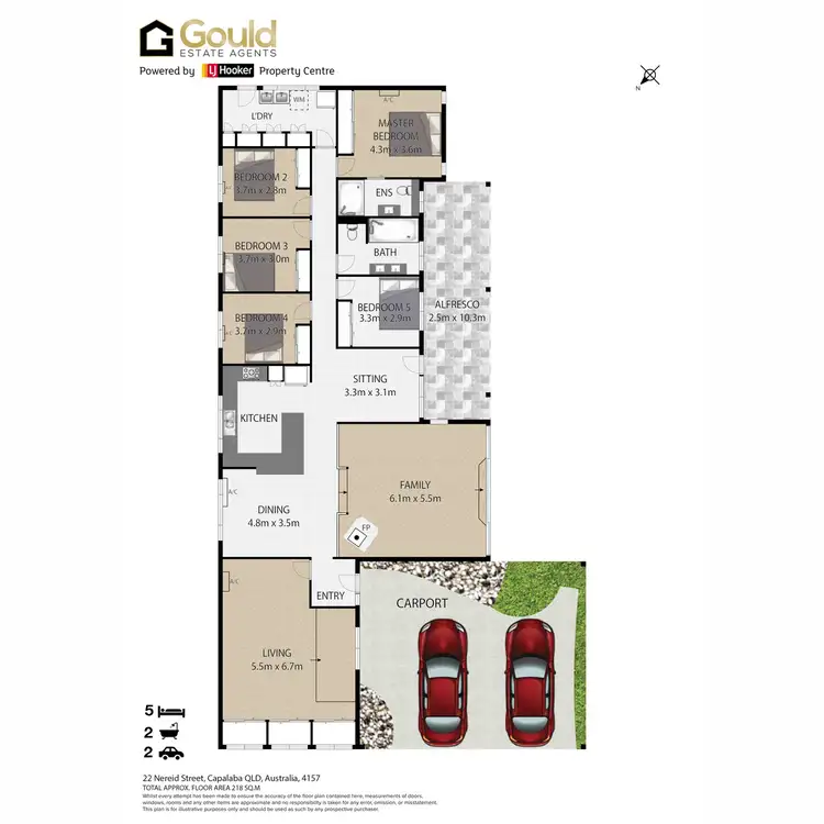 Floorplan of Homely house listing, 22 Nereid Street, Capalaba QLD 4157
