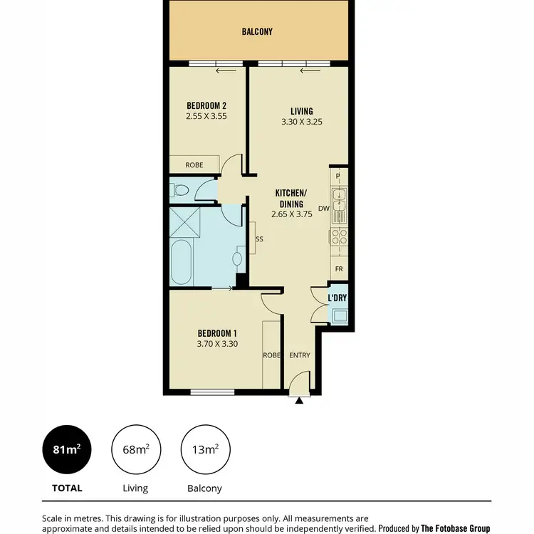 Floorplan of Homely apartment listing, 38/10-16 Light Common, Mawson Lakes SA 5095