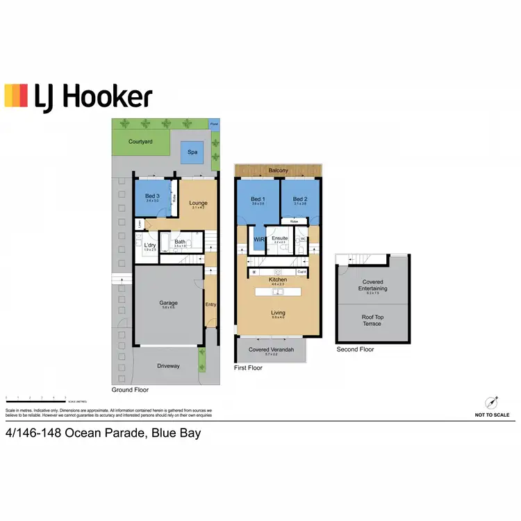 Floorplan of Homely townhouse listing, 4/146-148 Ocean Parade, Blue Bay NSW 2261