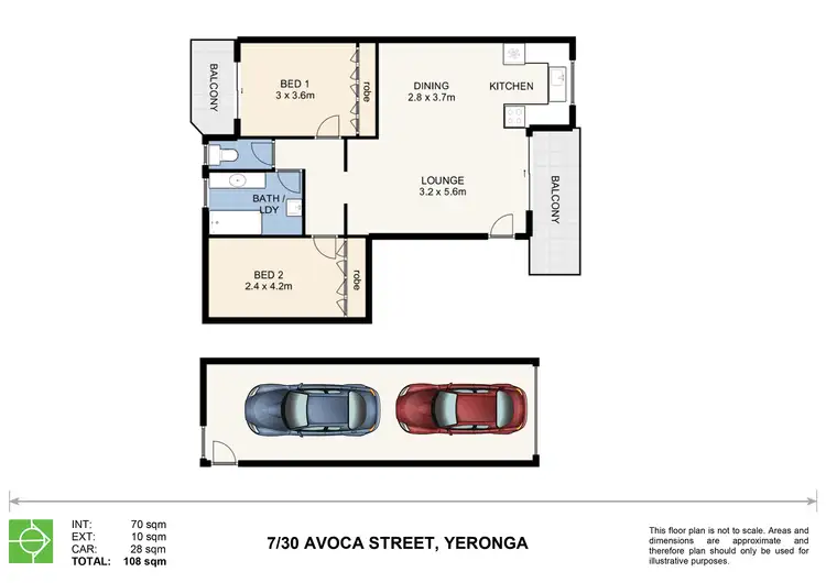 Floorplan of Homely unit listing, 7/30 Avoca Street, Yeronga QLD 4104