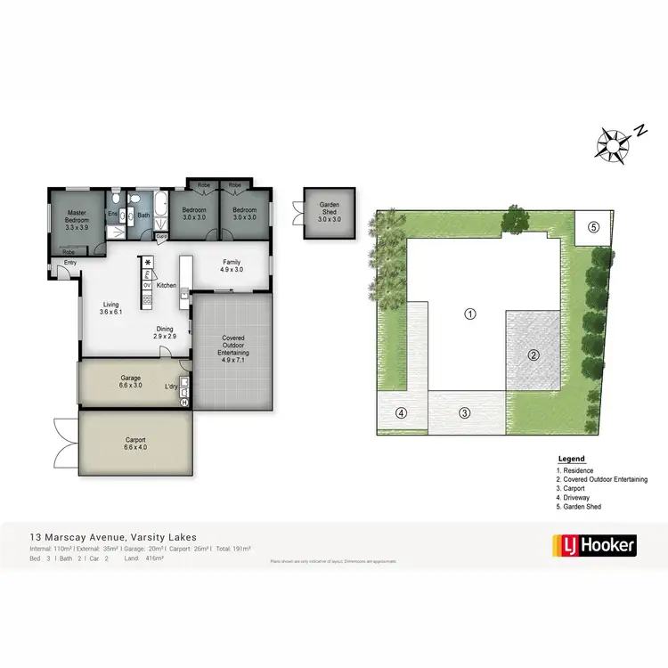 Floorplan of Homely house listing, 13 Marscay Avenue, Varsity Lakes QLD 4227