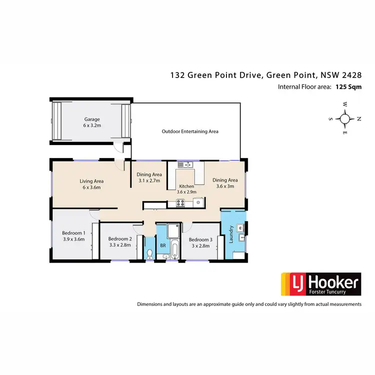 Floorplan of Homely house listing, 132 Green Point Drive, Green Point NSW 2428