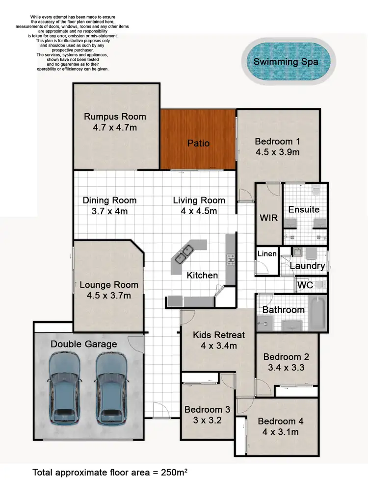 Floorplan of Homely house listing, 36 Paperbark Crescent, Heathwood QLD 4110