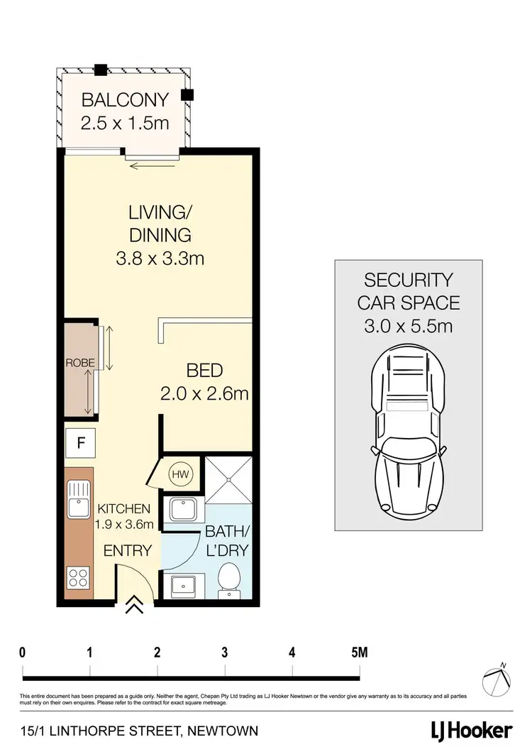 Floorplan of Homely apartment listing, 15/1 Linthorpe Street, Newtown NSW 2042