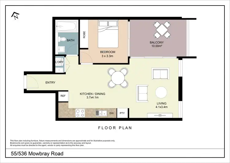 Floorplan of Homely apartment listing, 55/536 Mowbray Road, Lane Cove NSW 2066